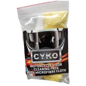 Helmet and Visor Cleaner With Microfibre Cloth - Orange by CYKO LTD