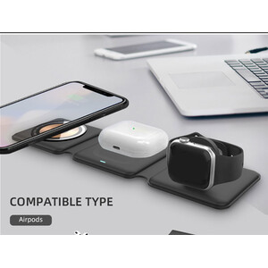 3 in 1 Foldable Wireless Charger by Sensei