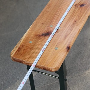 3 Piece Folding Beer Table Set - Natural by BIRCHTREE