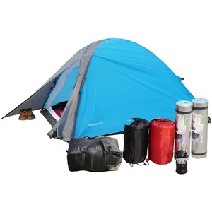 Camping Tent Starter Set Kit - Blue by Gr8 Garden