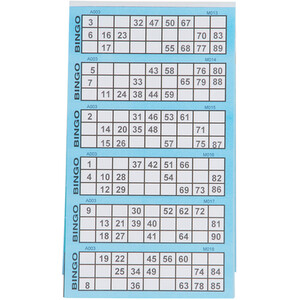 1 to 600 Bingo Tickets Book - Multicolour by i-doodle