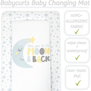 Baby Changing Mat - Love You To The Moon / Love You To The Moon by Babycurls