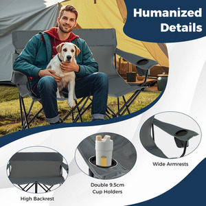 2-Person Outdoor Lawn Chair by Costway