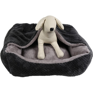 2 in 1 Blanket Pet Bed - Grey by Clever Paws