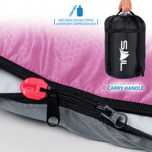 One' 400gsm Sleeping Bag - Pink by SAIL