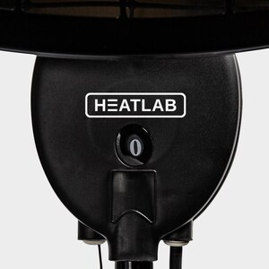 2KW IPX4 Freestanding Electric Patio Heater Remote Control 3 Modes - Black by Primrose