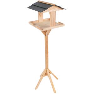 Wooden Bird Table Brown - Brown by Redwood