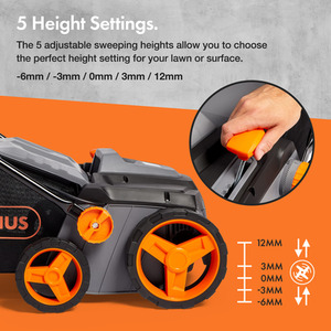 1800W Electric Artificial Grass Brush - Grey by VonHaus