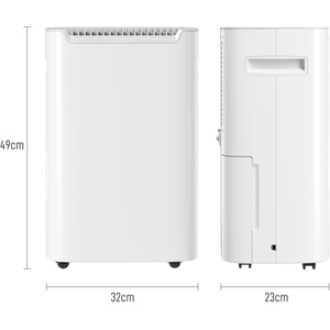 HOMCOM 20LDay Dehumidifier with 2.5L Water Tank - White by HOMCOM
