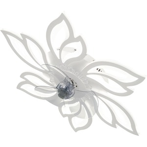 Petal-Shaped Ceiling Fan Light - White by Livingandhome