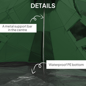 Outsunny 6 Men Tipi Tent by Outsunny