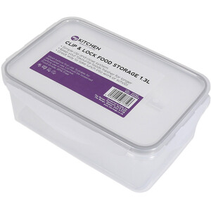 Clip and Lock Food Storage - 1.3l