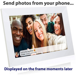Gallery10 WiFi Digital Photo Frame 10 Inch - White by Grouptronics