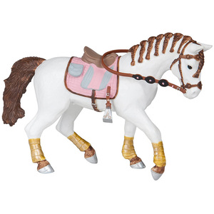 PAPO Horse and Ponies Braided Mane Horse Toy Figure - 51525 - White by PAPO