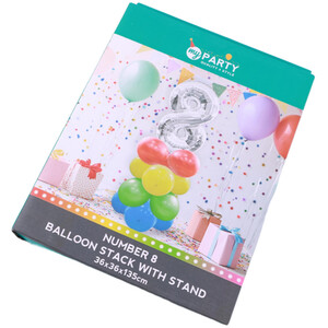 Number Balloon Stack with Stand - 8 by My Party