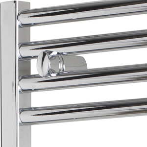 Bray Electric Heated Towel Rail, Prefilled, Straight, Chrome - Chrome by SolAire Heating Products