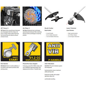 Stanley 52Cc Petrol Brush Cutter - Yellow by Stanley