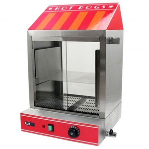 KuKoo Commercial Hot Dog Steamer And Cart - Red by Kukoo