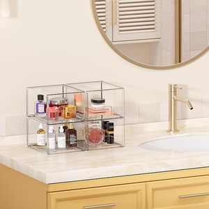 Make Up Storage Stackable Drawers - White