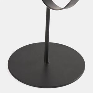 Round Bathroom Mirror Free Standing Vanity - Black by OHS