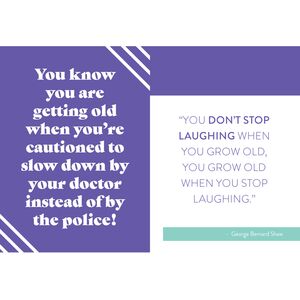 50 Older (Possibly Wiser) - Fun Age Quote Pocket Book - Blue by Bee Three Books