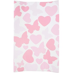 Anti-Roll Wedge Baby Changing Mat - Buuterflies and Hearts / Butterflies and Hearts by Babycurls