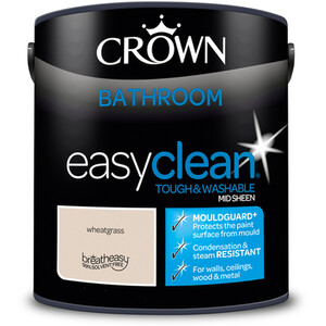 Crown Easyclean Bathroom Paint - Wheatgrass by Crown Paints