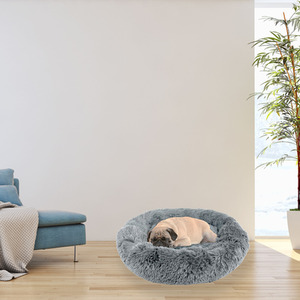 Fluffy Dog Bed in Grey - Grey / M by Actiaspet