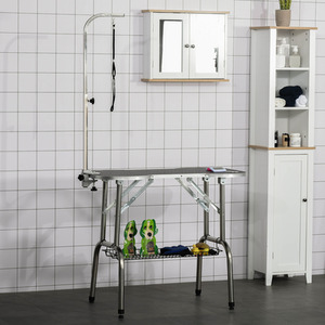 Pet Foldable Grooming Table - Black by PawHut