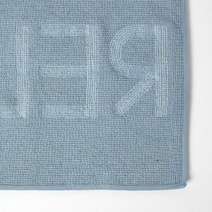 Relax Bath Mat 100 Cotton, 50 x 80 cm - Blue by Homescapes