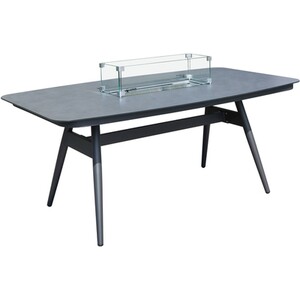 Ibiza 7 Piece Dining Set - Grey by Malay Deluxe