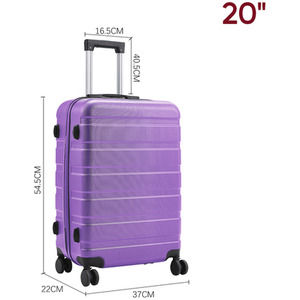Hardshell Wheeled Luggage Trolley Suitcase by Livingandhome