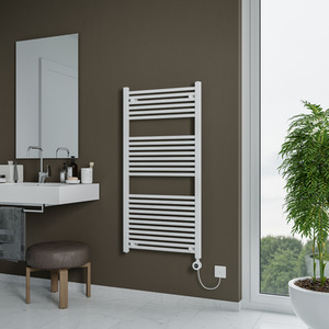 Grace Electric Designer Towel Radiator - WHITE / 60cm by Agadon