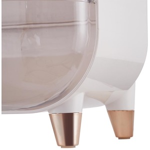 Dustproof Makeup Organiser with Drawers - White by komore