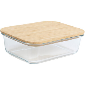 Bamboo Lid Glass Food Storage Tub - 7.3cm