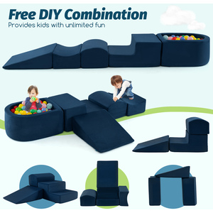 5-Piece Kids Soft Climbing Blocks - Blue by Costway