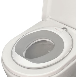 Toddler Toilet Training Seat Secure Fit Anti-Slip - White by Babycurls