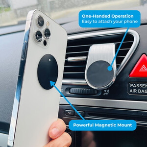 Simply Auto Vent Clip Magnetic Phone Holder - Black by Simply