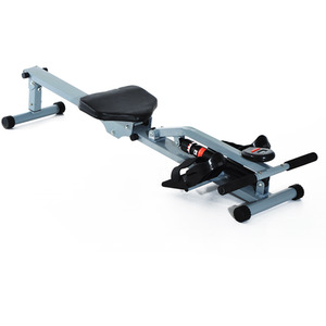 HOMCOM Rowing Machine with LCD Monitor - Grey by HOMCOM