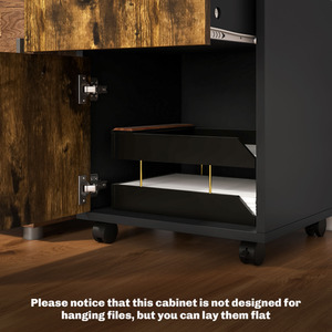 HOMCOM Filing Cabinet With Drawer by HOMCOM