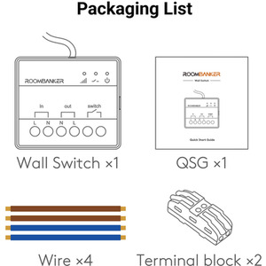 Smart Wall Switch - White by Roombanker
