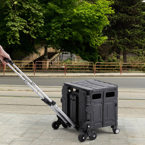 Folding Stair Climbing Shopping Trolley by lifeideas