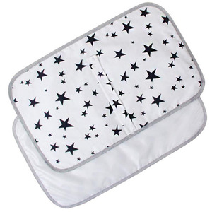Portable Baby Nappy Changing Mat - Grey / Stars