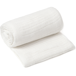 Soft Cotton Cellular Pram Blanket - White by Clair de Lune
