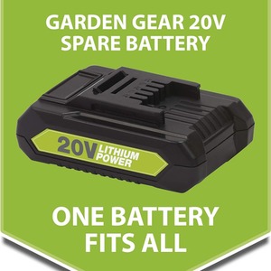 Spare 20v Lithium Ion Battery - Green by Garden Gear