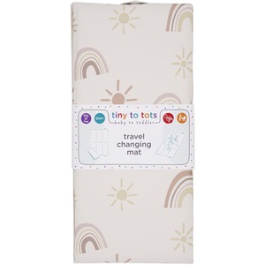 Tiny To Tots Foldable Travel Changing Mat - Cream by Tiny To Tots