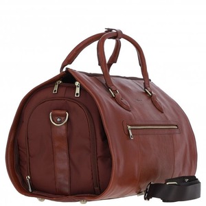 Premium Leather Holdall with Detachable Shoulder Strap - pl-49 - Tan by Ashwood Leather