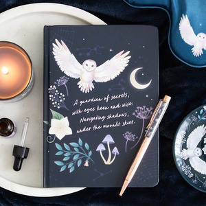 Night Owl Journal with Sodalite Pen - Midnight Blue by Kingsbury Gifts