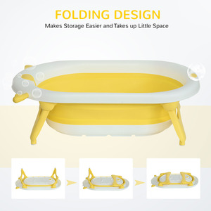 Baby Bath Tub - Yellow by HOMCOM