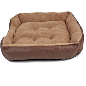 Faux Fur Dog Bed in Brown by Actiaspet